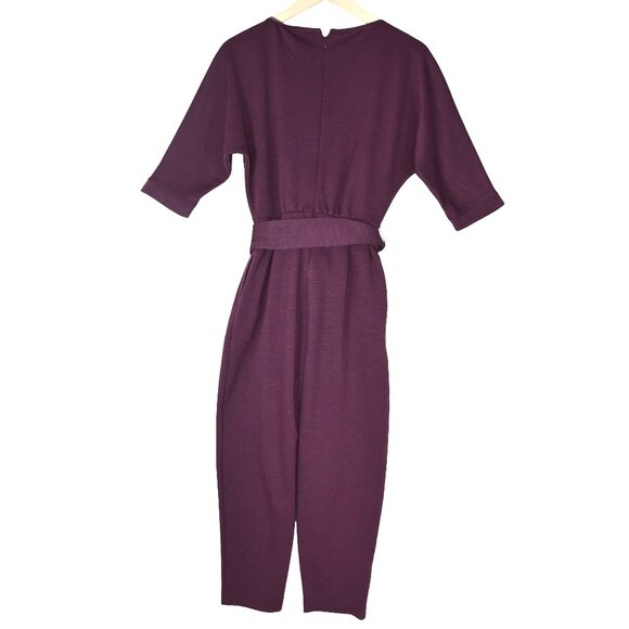 Anthropologie Deep Purple Jumpsuit - Picture 3 of 8